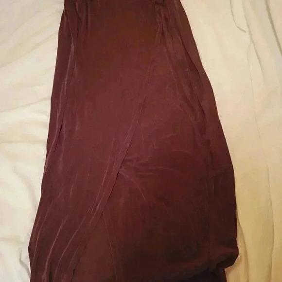 DIAMOND WEAR Floor Length Maxi Pencil Skirt & Sleeveless Top Brown Tones Med - Picture 3 of 13